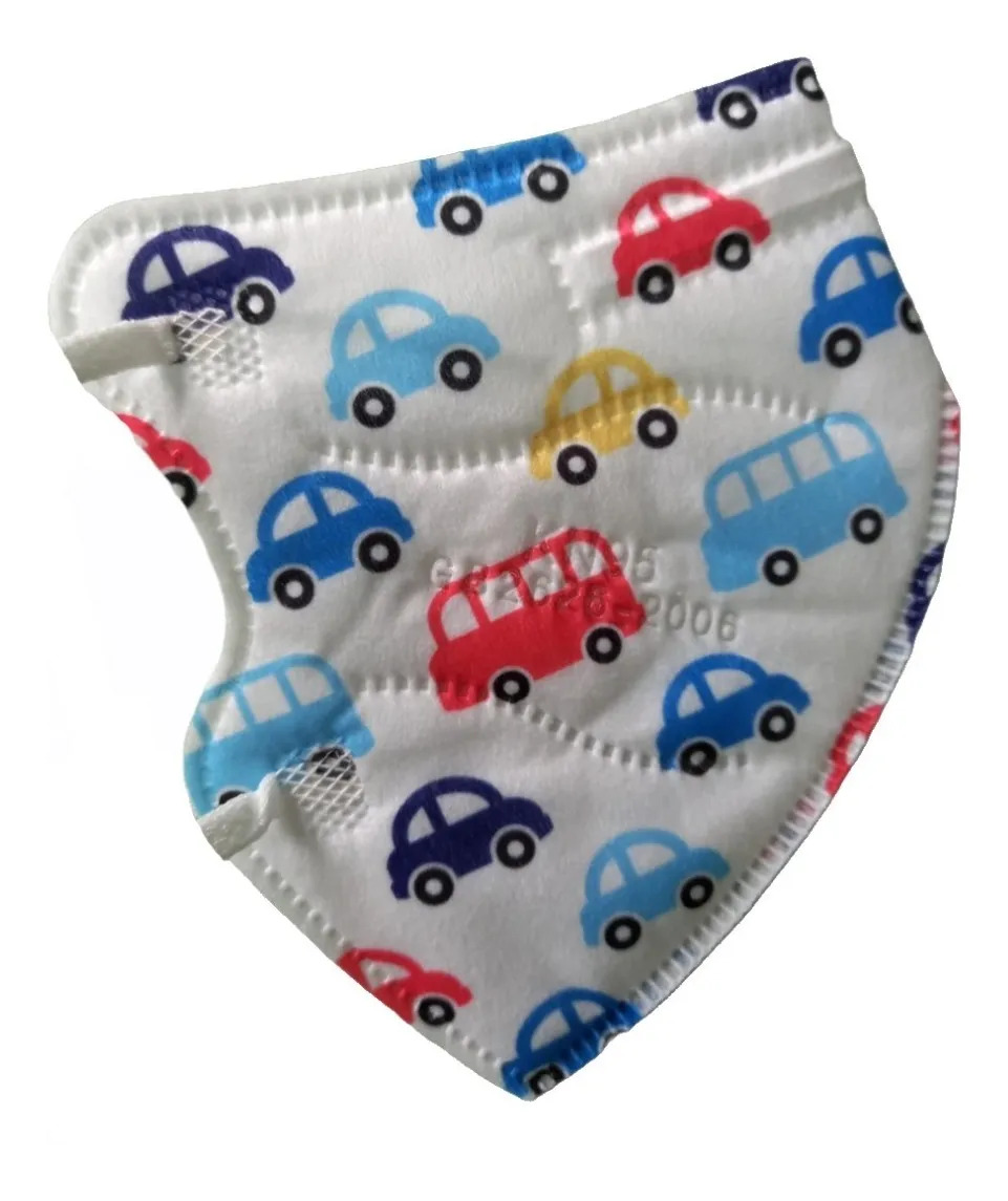 Set de 10 Cubrebocas de Carrito Infantiles KN94