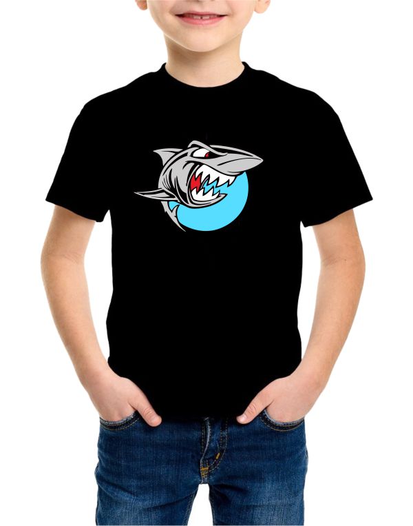 Playera de tiburon brilla en la Oscuridad y Refleja La Luz