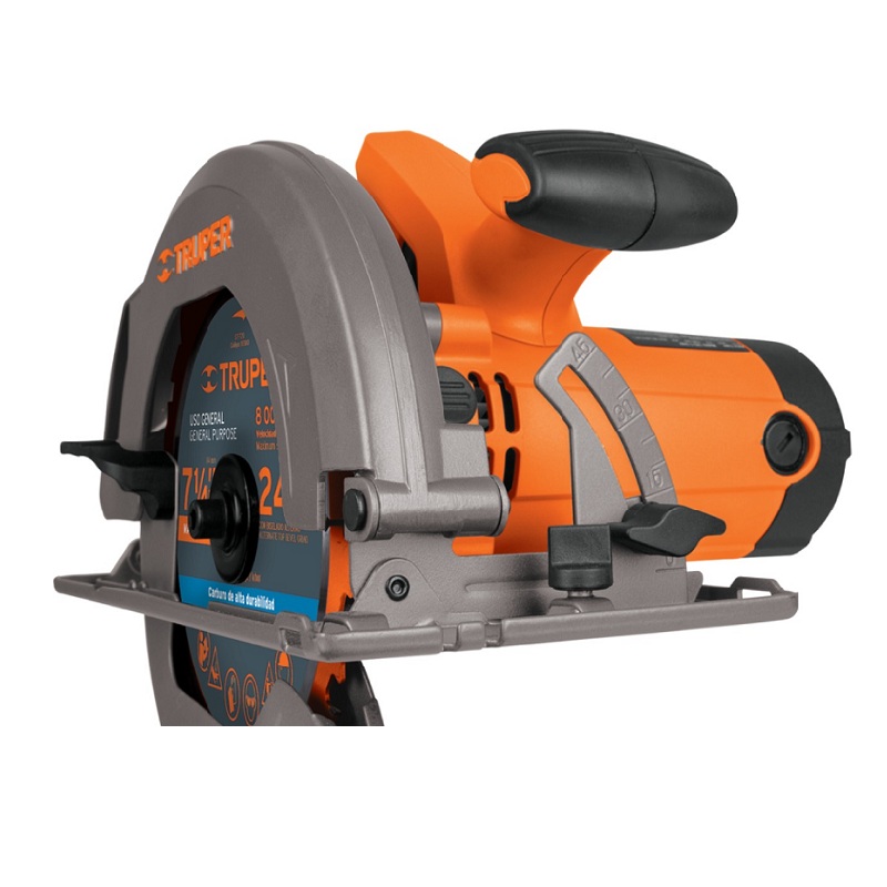 Sierra Circular Truper para Cortar Madera Profesional de 7 1/4 de 1500W SICI-7-1/4A3 Corta Tabla Polines Vigas