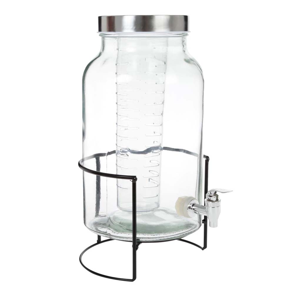 Vitrolero Dispensador De Agua Y Bebidas Vidrio Base | Zb-004