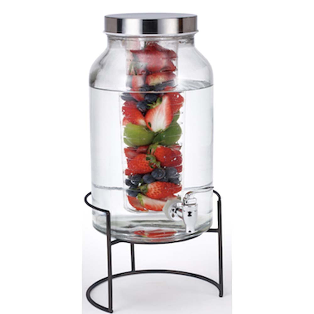 Vitrolero Dispensador De Agua Y Bebidas Vidrio Base | Zb-004