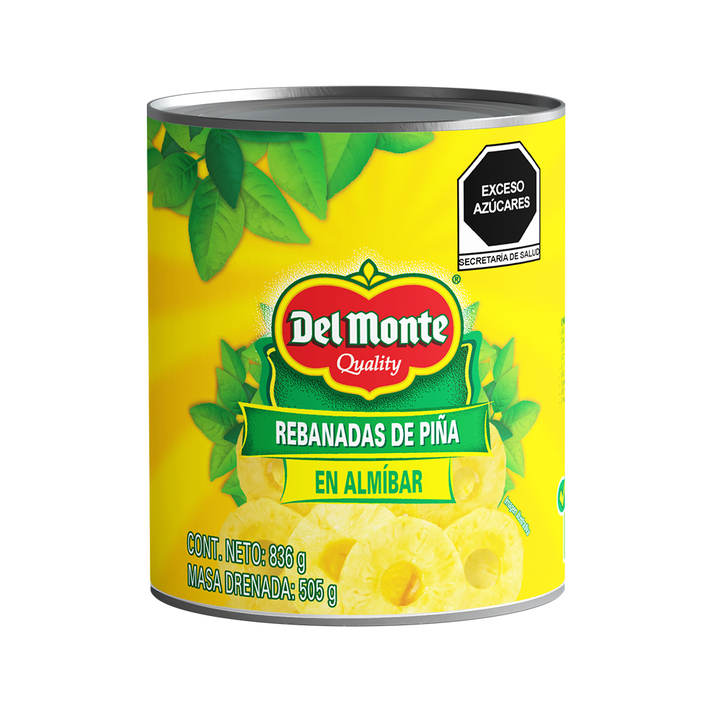Rebanadas de Piña en Almíbar Del Monte 836g