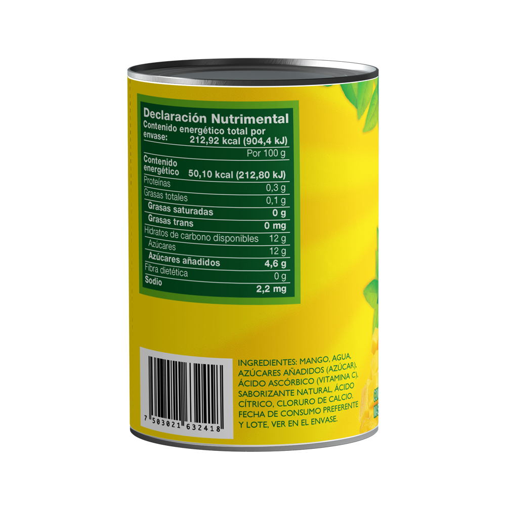 Cubos de Mango en Almíbar Del Monte 425g