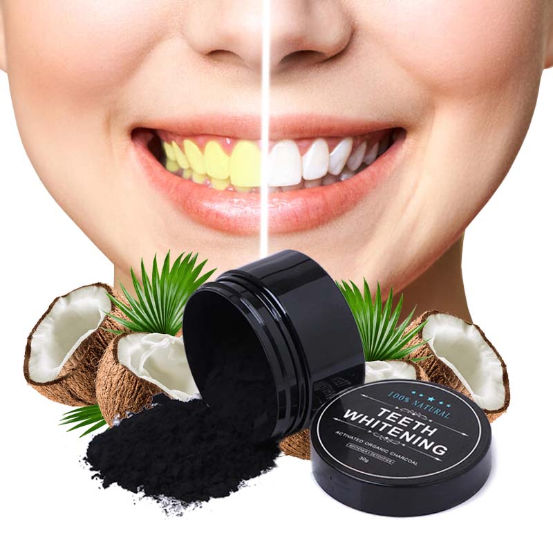 Carbon Activado De Coco Pasta Dental Blanqueadora de Dientes