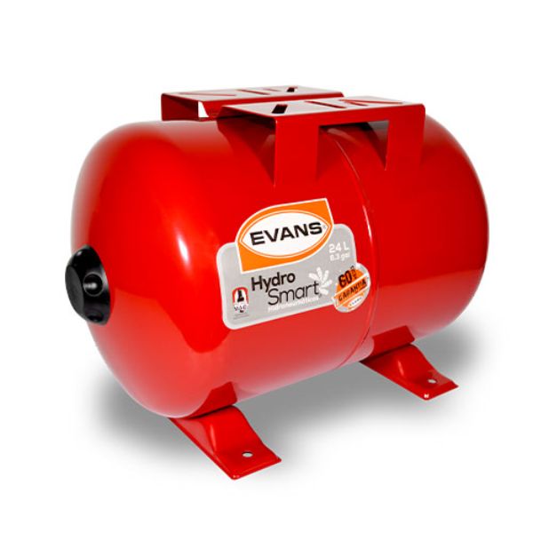 Tanque Hidroneumático Evans Hydro-mac Horizontal 24 Litros