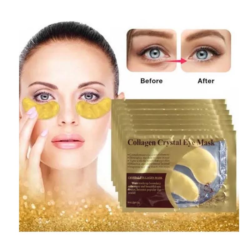 Parches Contorno Ojos Anti Ojeras Colágeno Dorado Facial Anti arrugas 1 pieza 