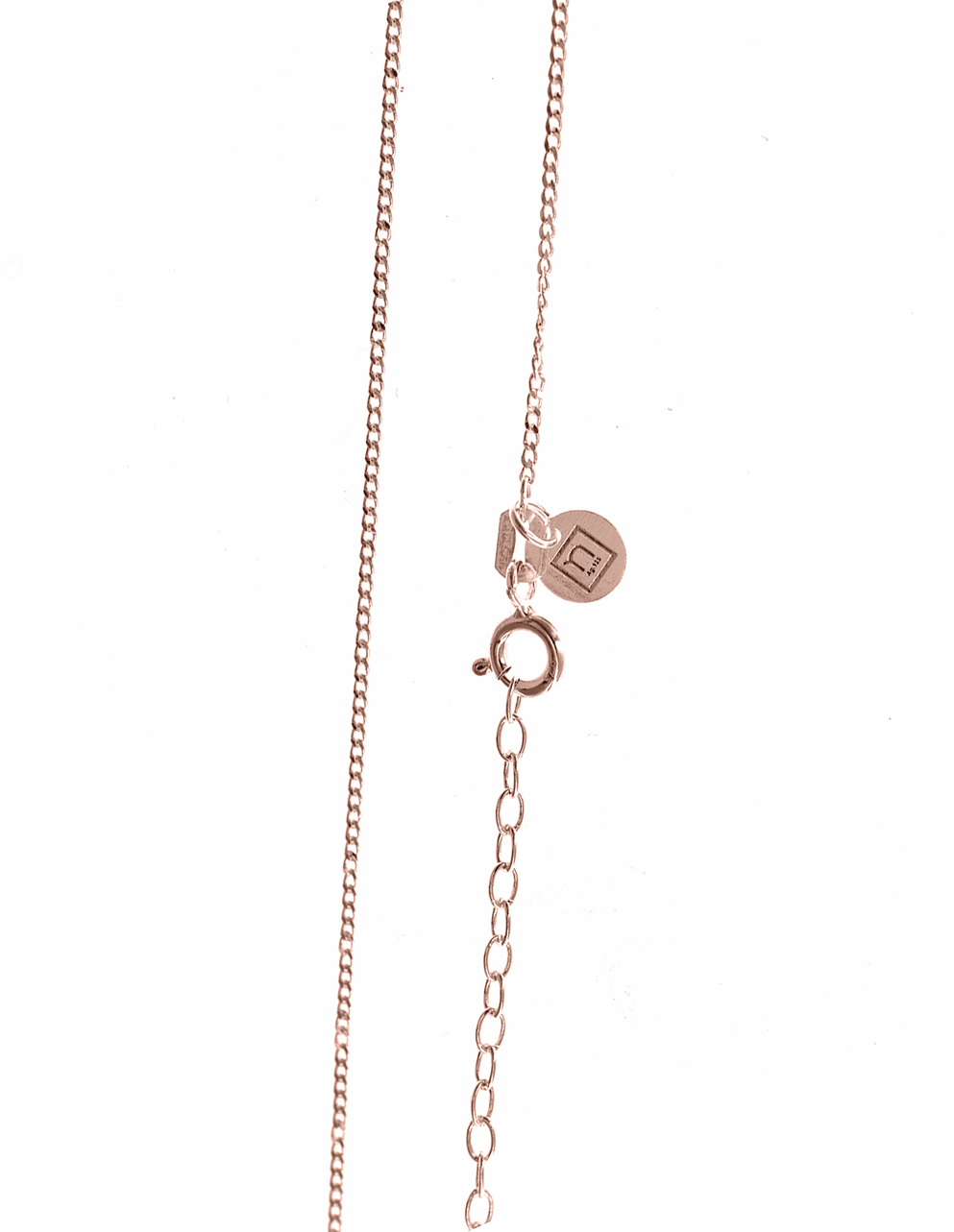 Dije Colibrí de Origami En Plata.925 con Chapa Oro Rosa