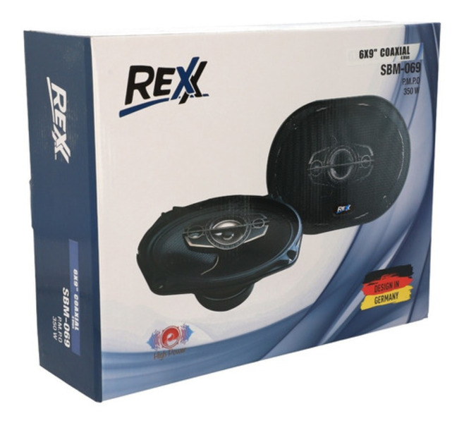 Par De Bocinas De Carro 6x9 Pulgadas Coaxial 350w Rexx 