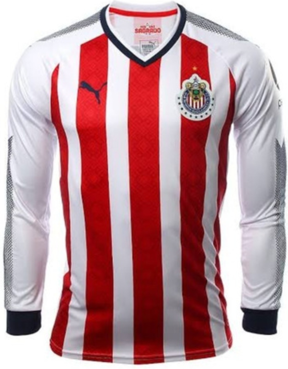 JERSEY DE LAS CHIVAS LOCAL 2017/2018 MANGA LARGA