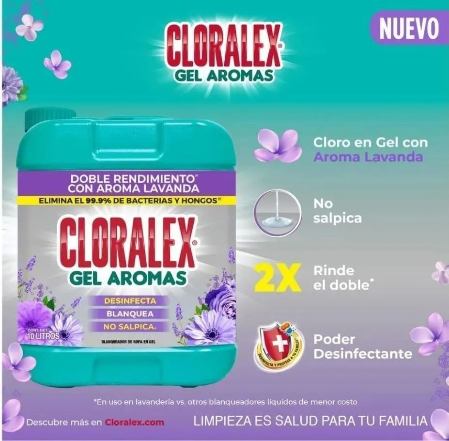 Cloralex Gel Aromas 10 Litros