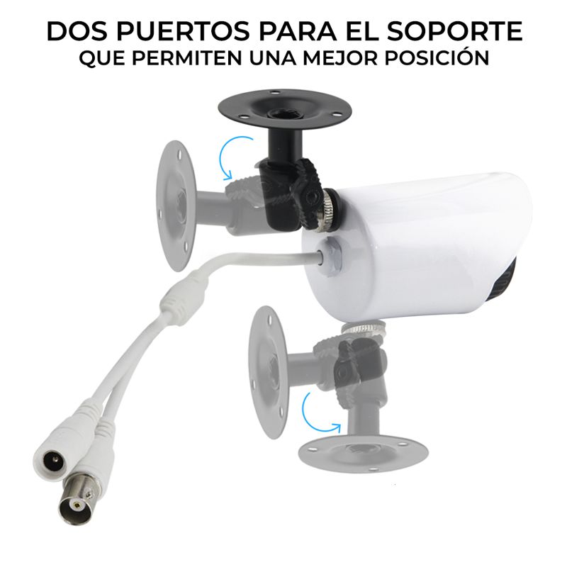 KIT DE 8 CAMARAS DE VIDEOVIGILANCIA VISION NOCTURNA + DVR CCTV, VIGILA DESDE TU CELULAR