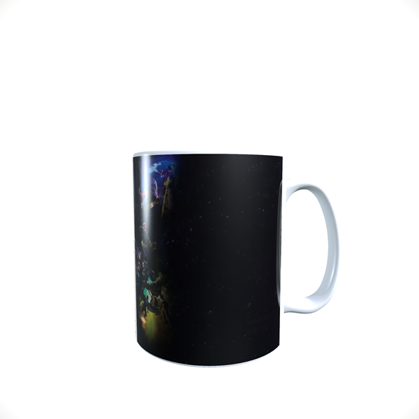 TAZA BLANCA, IMPRESA CON PERSONAJES DE COMICS