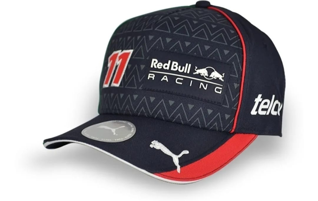 Gorra checo pérez puma red bull fórmula uno edición especial gran premio de México