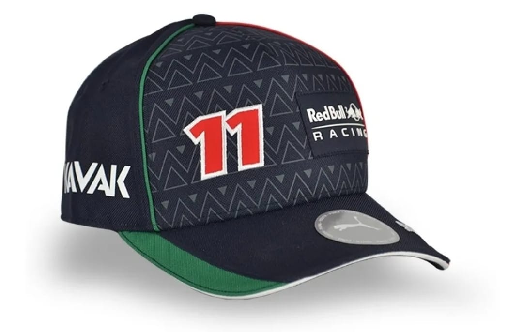 Gorra checo pérez puma red bull fórmula uno edición especial gran premio de México