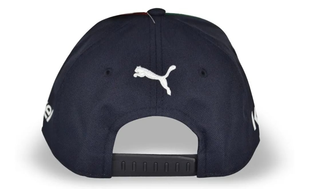 Gorra checo pérez puma red bull fórmula uno edición especial gran premio de México