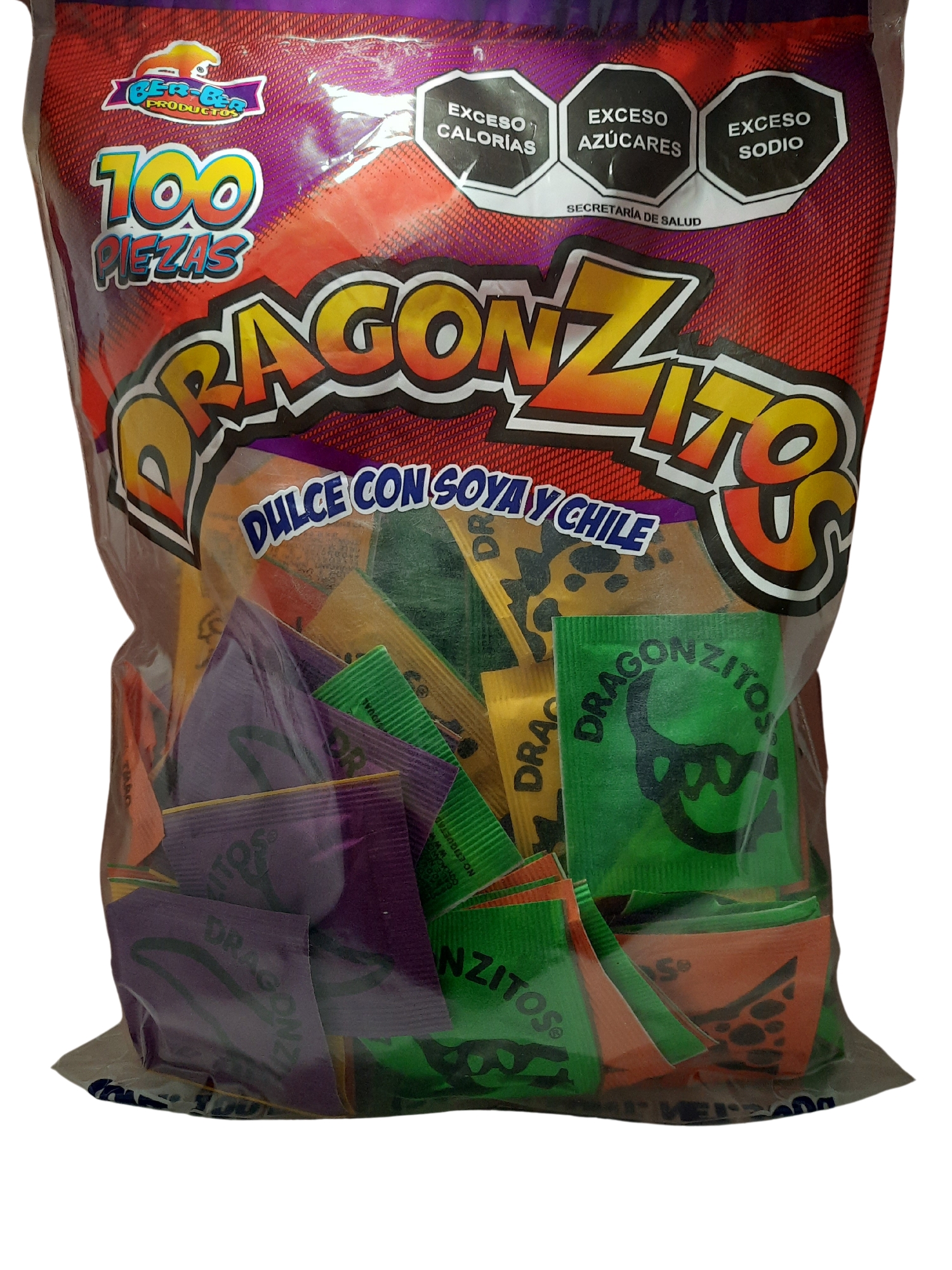 Dragonzitos Dulce con Soya y Chile 100 Pz