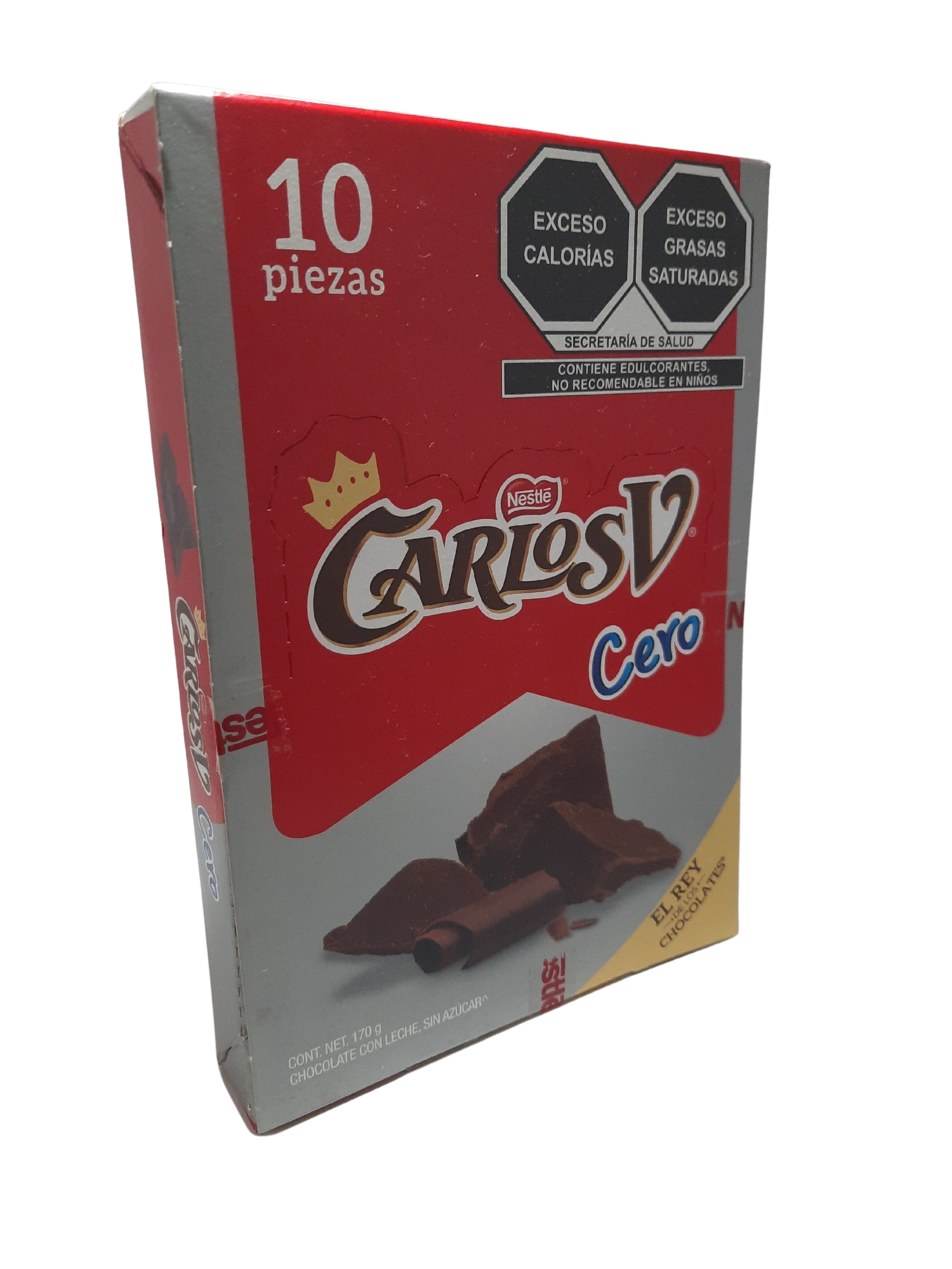 Chocolate Nestle Carlos V Cero 10 Pz 170g