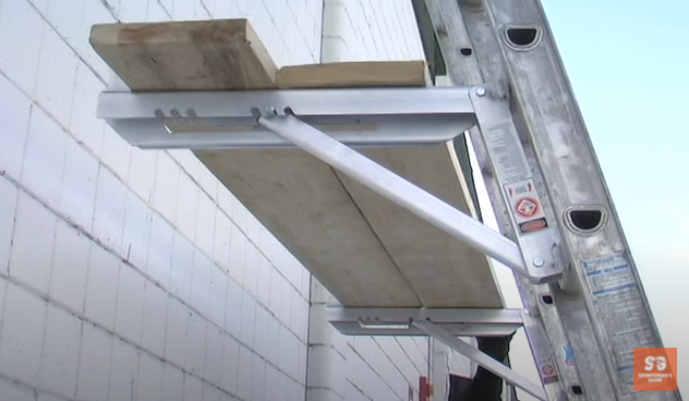 Gato soporte p/andamio en  escalera de 3 peldaños Metaltech - Paquete de 2