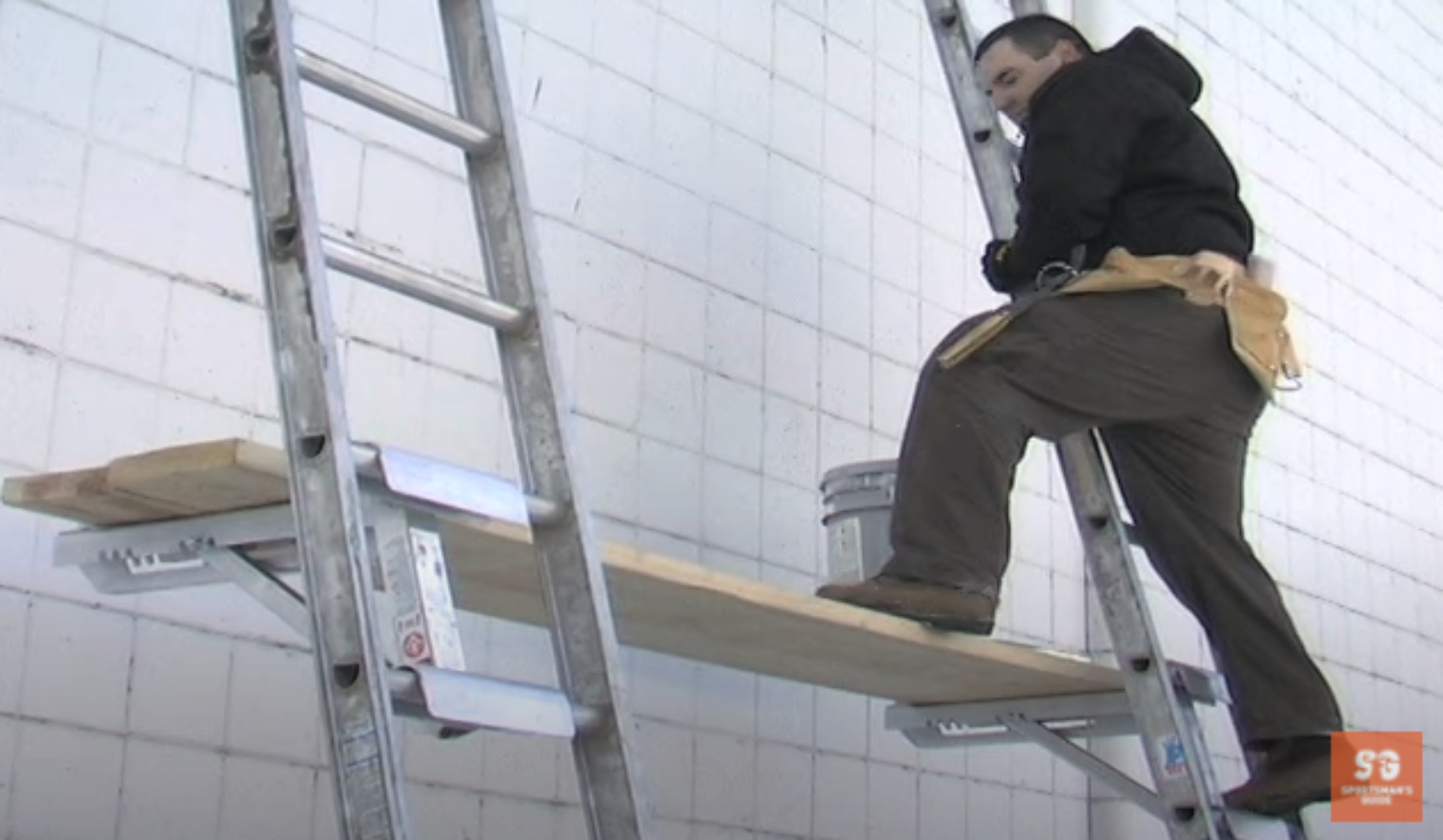 Gato soporte p/andamio en  escalera de 3 peldaños Metaltech - Paquete de 2