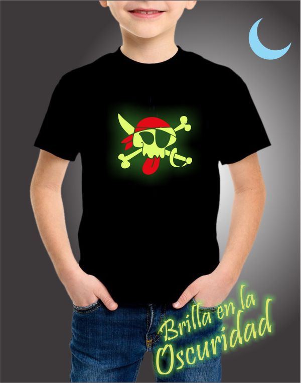 Playera brilla en la oscuridad hot sale