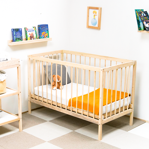 Cuna Para Bebe Nórdica Corral De Madera Importada Montessori