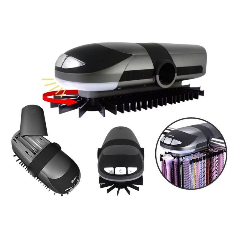 Organizador de Corbatas y Cinturones giratorio 45pz con luz Closet Corbatero