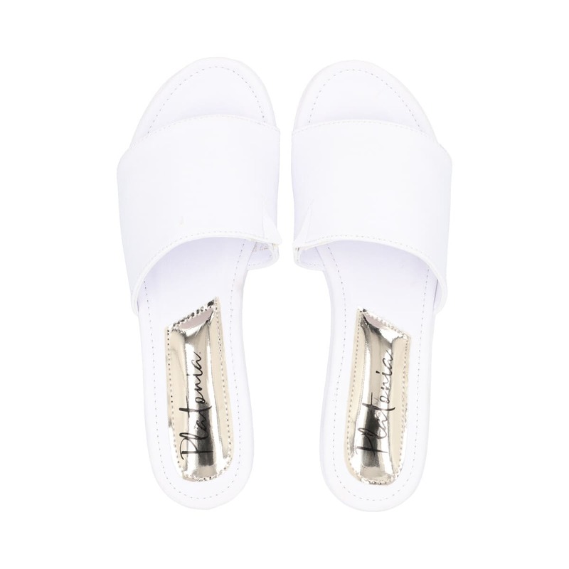 Sandalia De Plataforma Casual Blanco Para Mujer