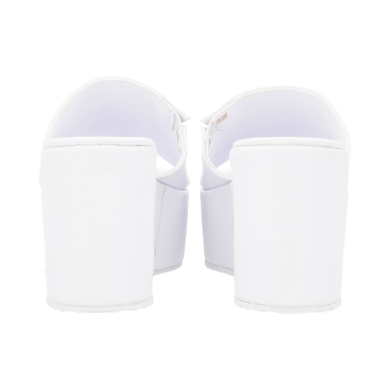 Sandalia De Plataforma Casual Blanco Para Mujer