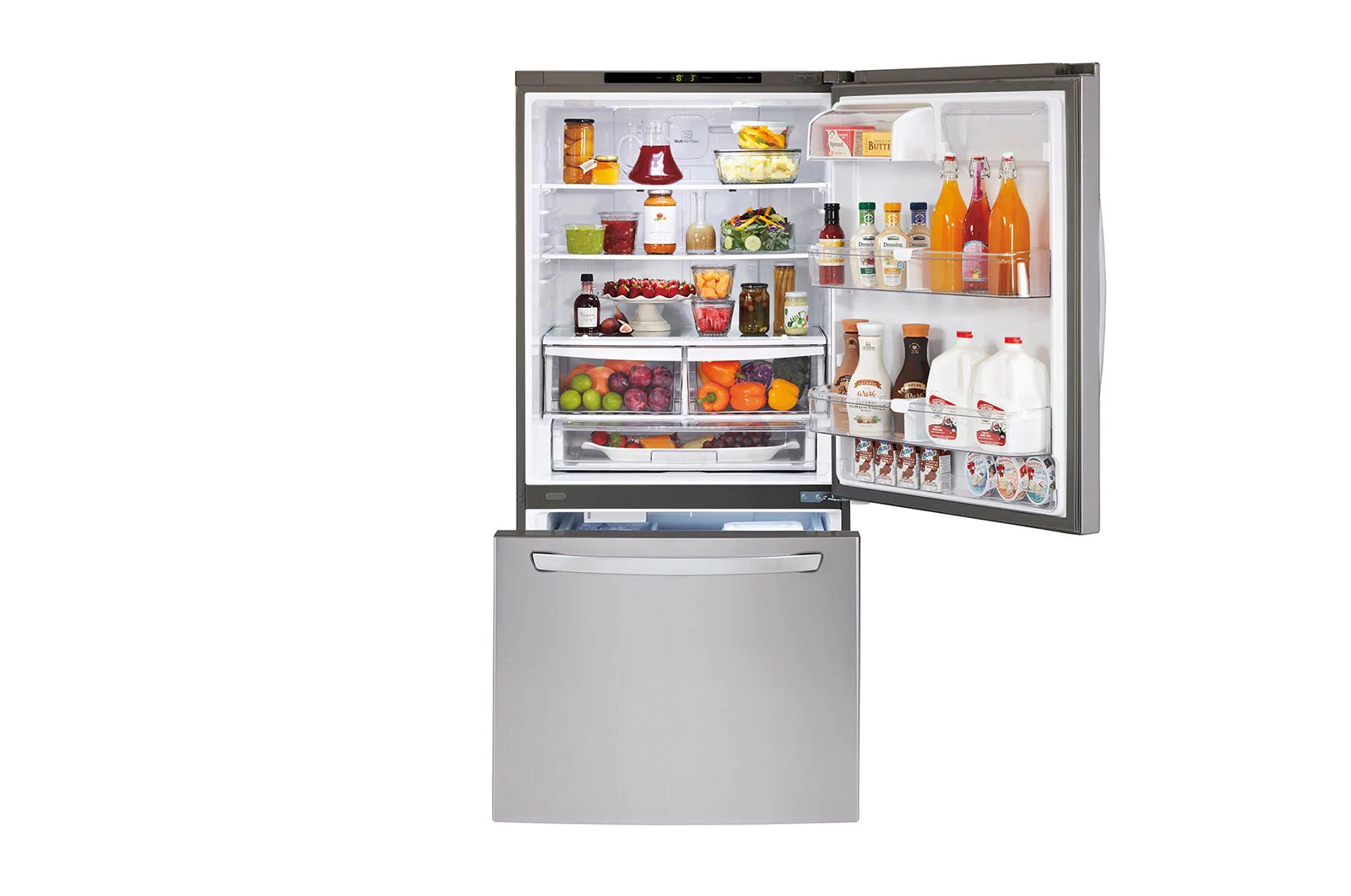 Refrigerador LG GB22BGS 22 Pies Bottom Freezer Acero