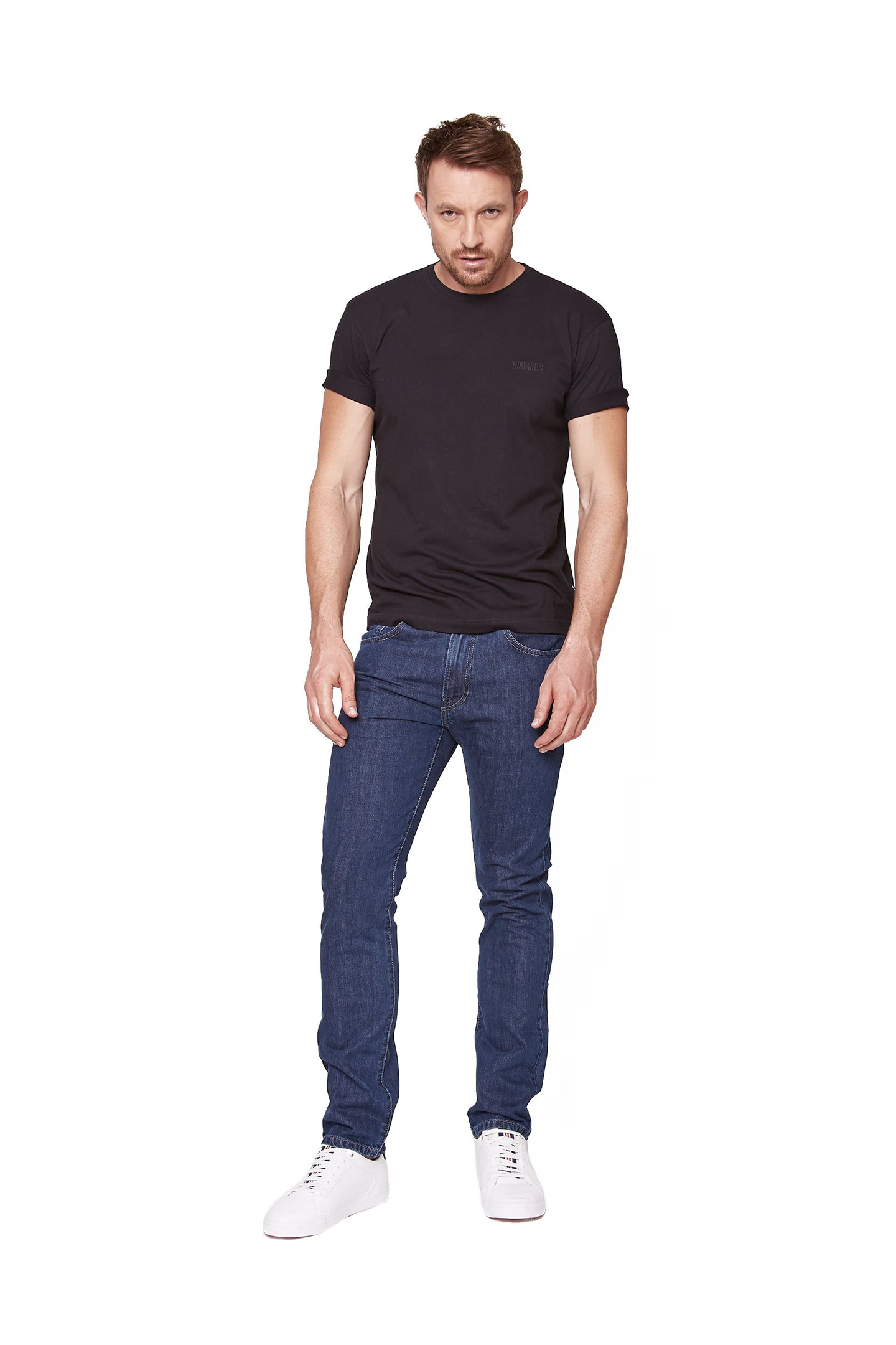 Edward's Jeans, Pantalon de mezclilla para hombre, Corte Slim/Regular Fit,  Color Azul Marino