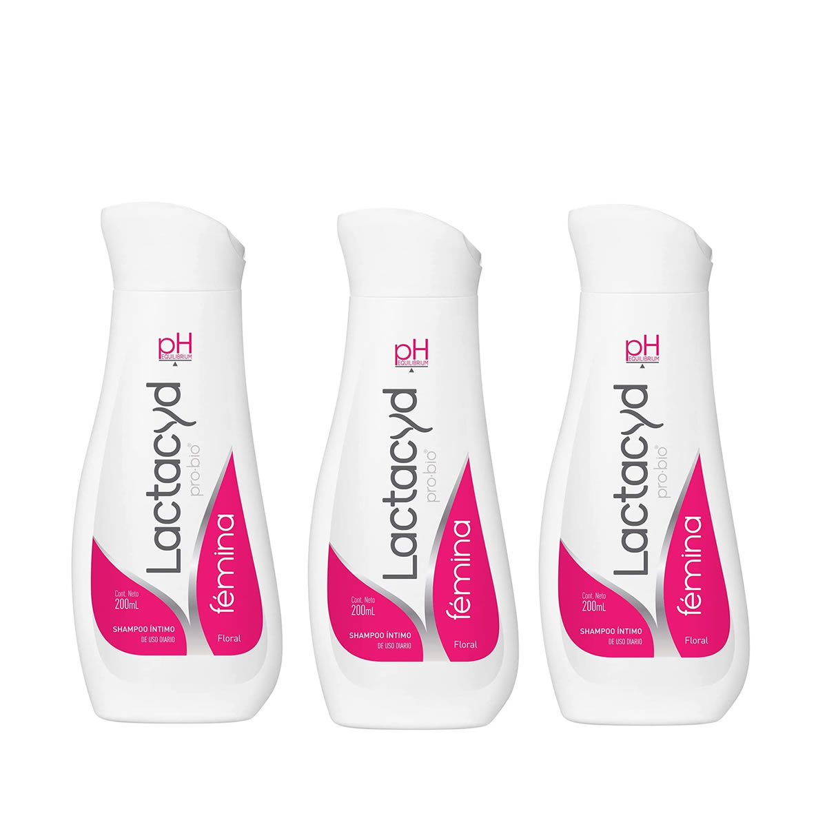 Shampoo Intimo Lactacyd Pro.Bio Fémina Contenido 3 Piezas De 200ml CST