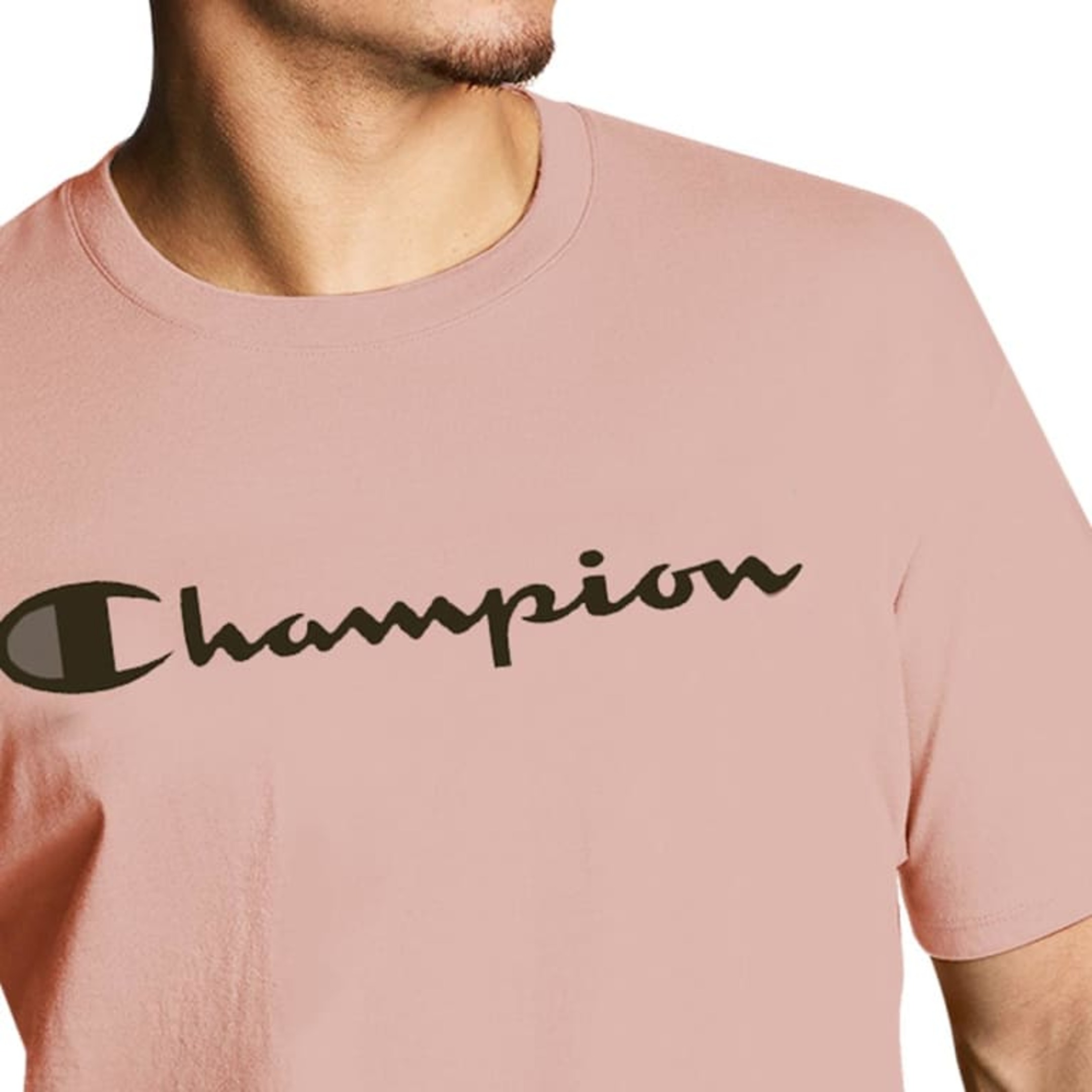 PLAYERA CASUAL PARA HOMBRE COLOR ROSA ROPA CHAMPION 8XZ7