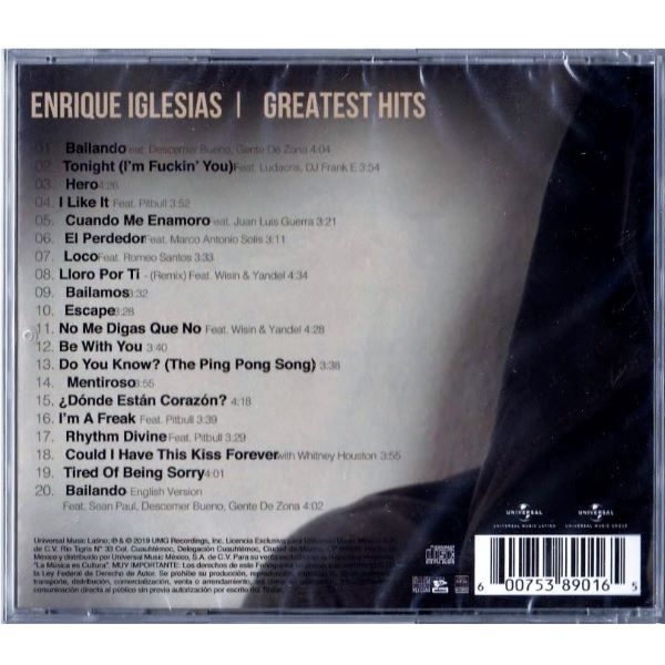 CD Enrique Iglesias ~ Greatest hits