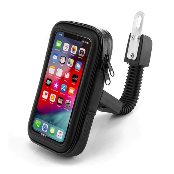 Soporte Celular para Motocicleta Motoneta Impermeable Contra Agua Espejo