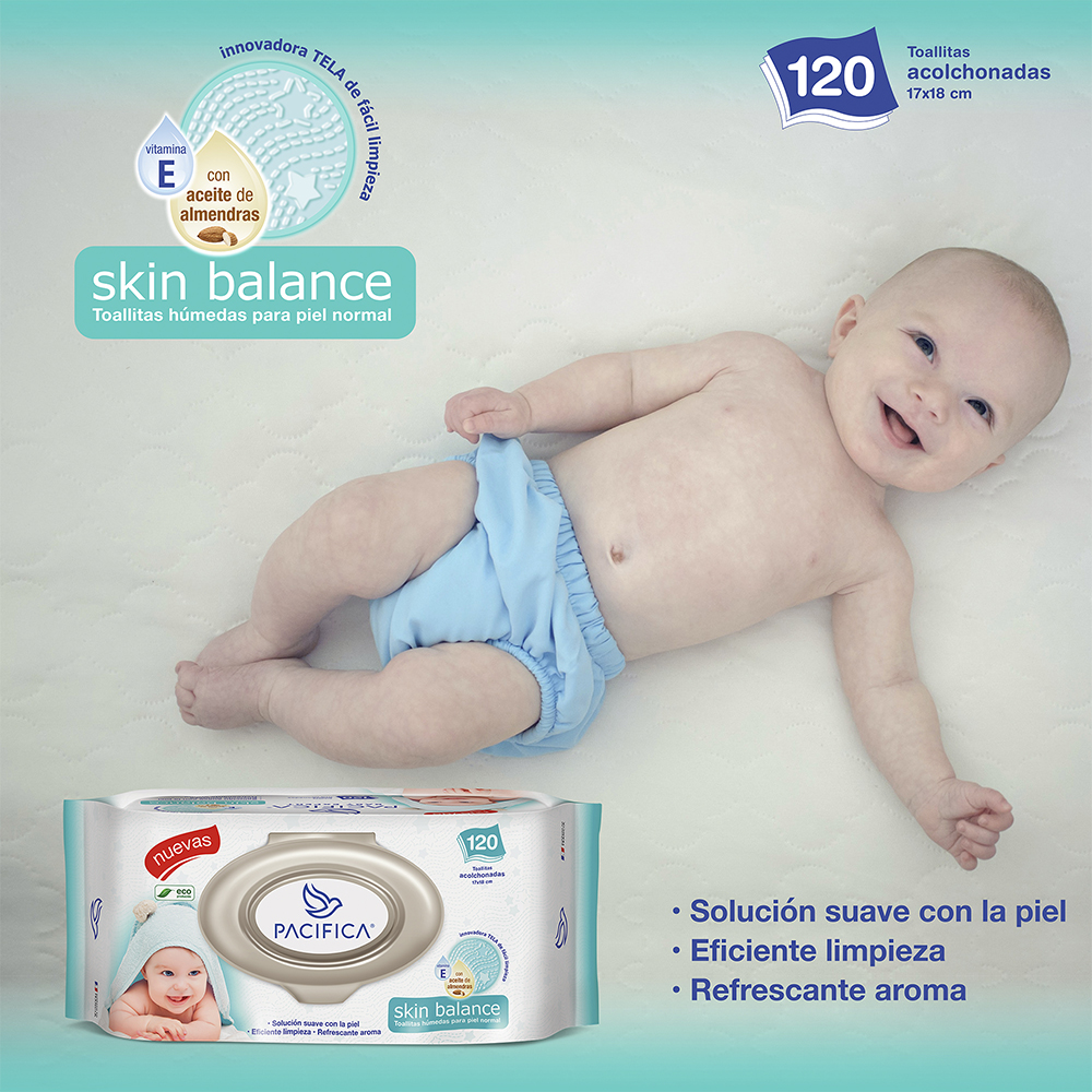 Toallitas Húmedas Para Bebé Pacifica Skin Balance 1440 Toallitas