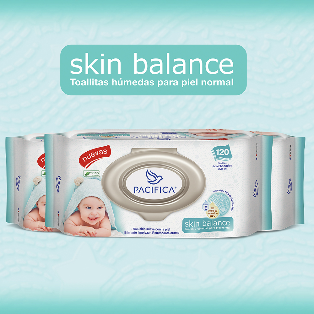 Toallitas Húmedas Para Bebé Pacifica Skin Balance 1440 Toallitas