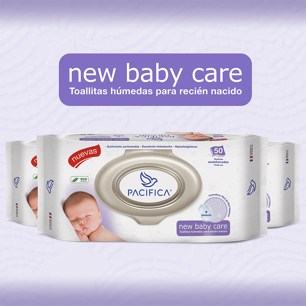 Toallitas Húmedas Para Bebé Recién Nacido Pacifica New Baby Care 600 Toallitas