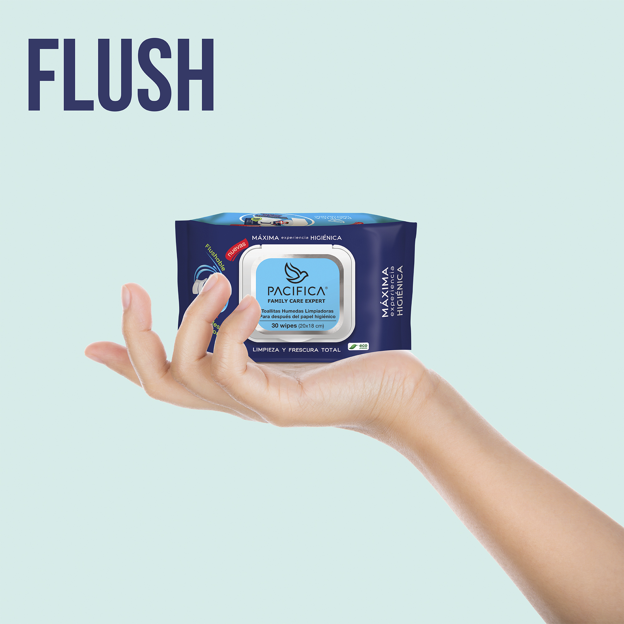 Toallitas Húmedas Pacifica Flushable 360 Toallitas