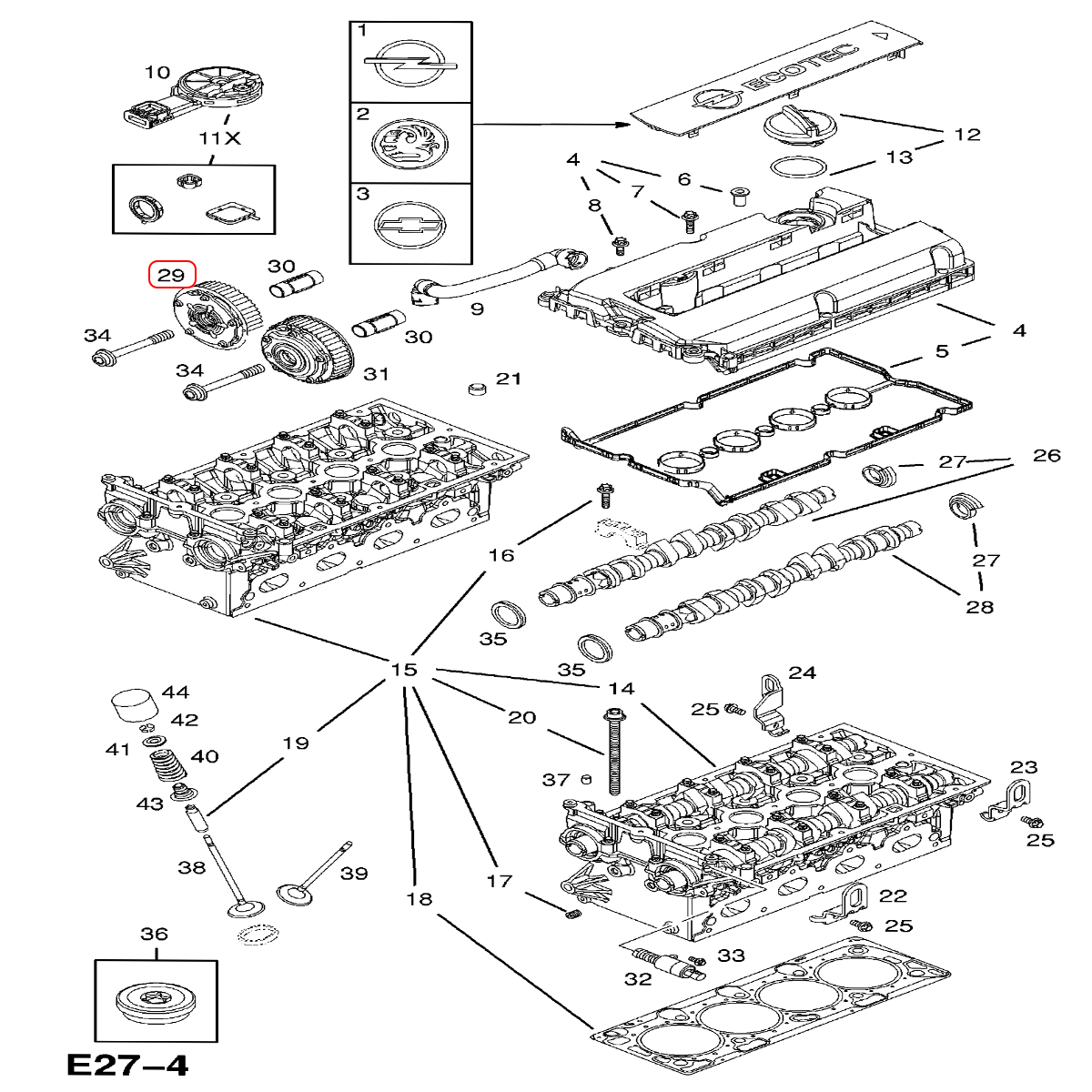 Engrane Árbol Levas Admisión
