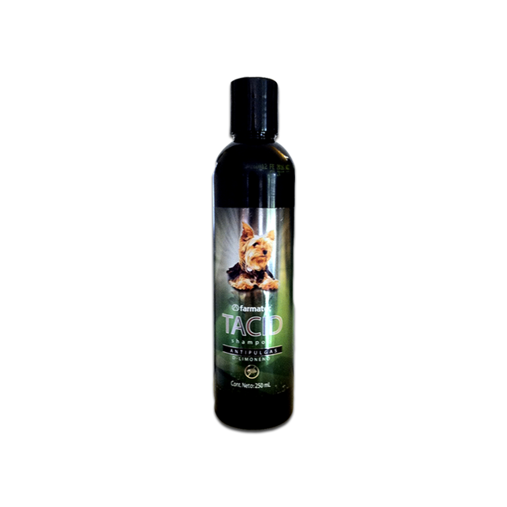 Shampoo Natural Antipulgas y Garrapatas para Perros TACID D'LIMONENO 250 ml