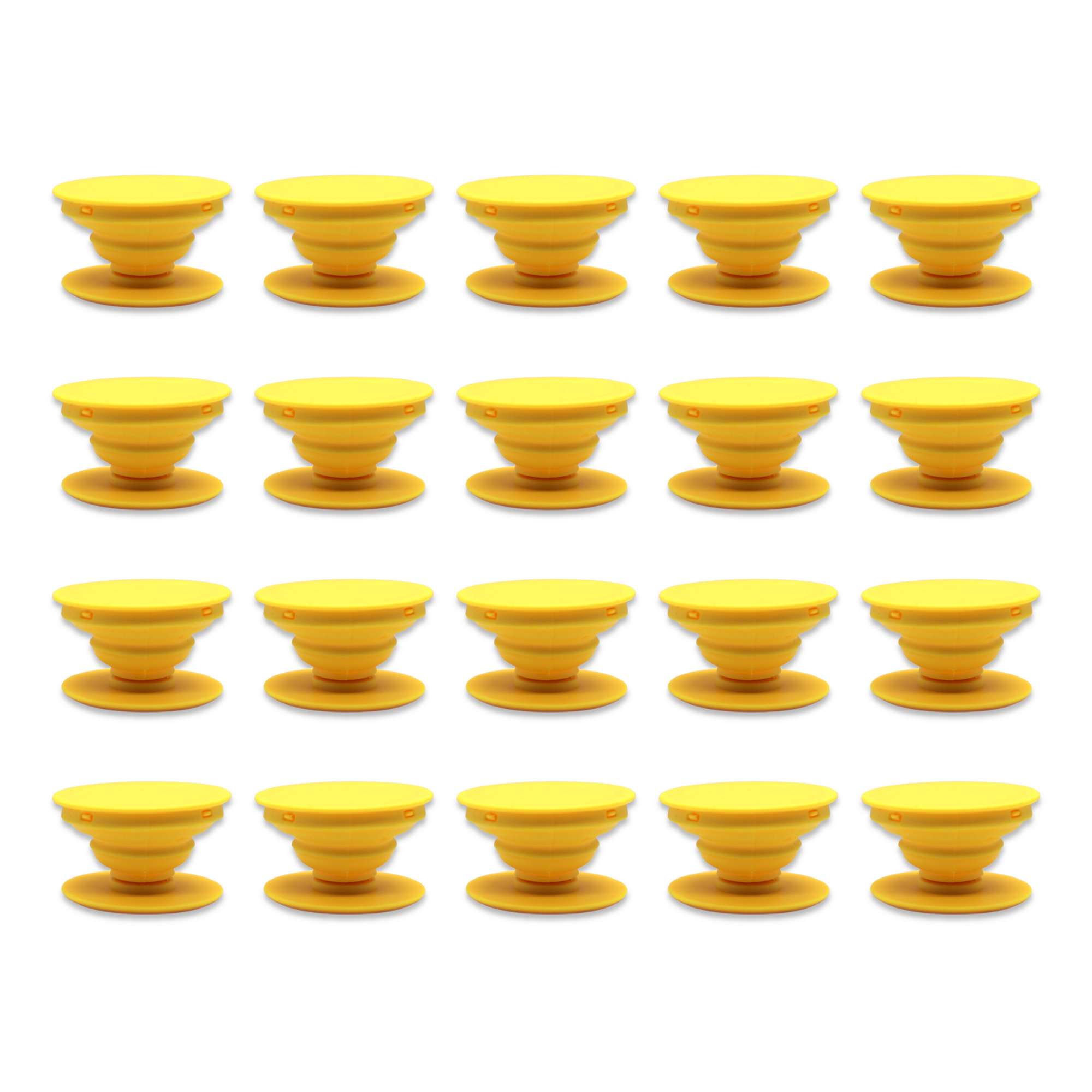 20 Piezas Sujetadores Soporte Portatil Para Telefono Celular En AMARILLO