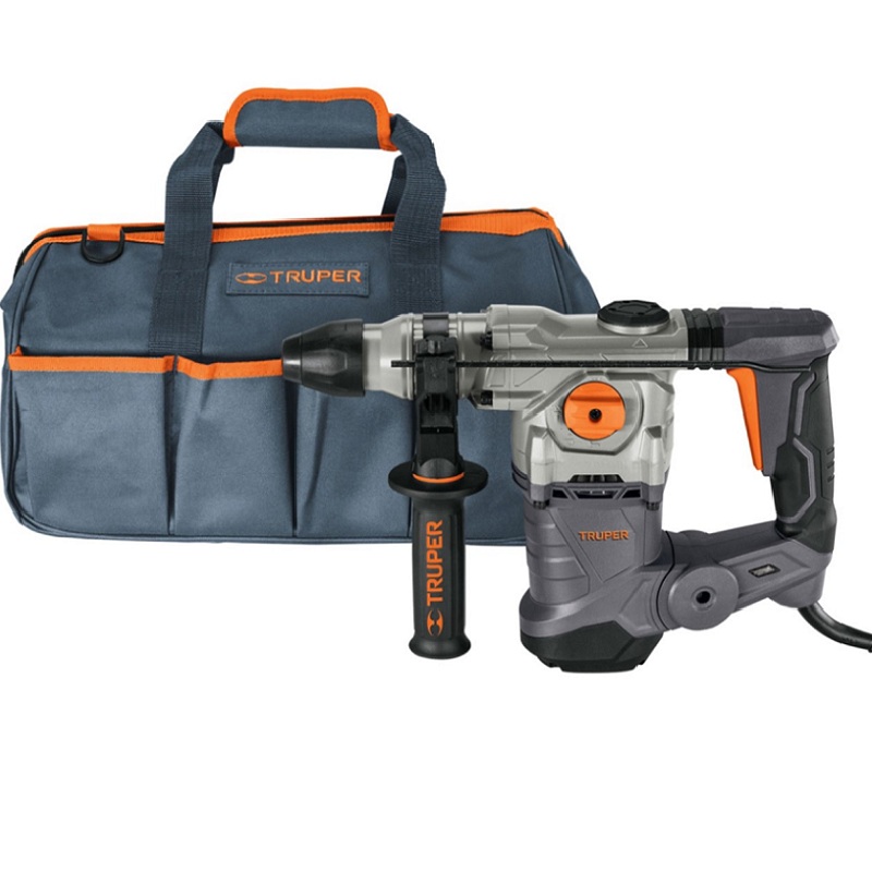 Rotomartillo-Taladro Industrial SDS Plus, 6 Joules, 1600 W para concreto-madera y metal  ROEL-60N TRUPER 
