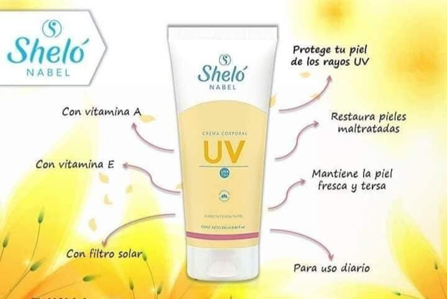 Crema Corporal Protección UV Piel Tersa y Fresca Sheló