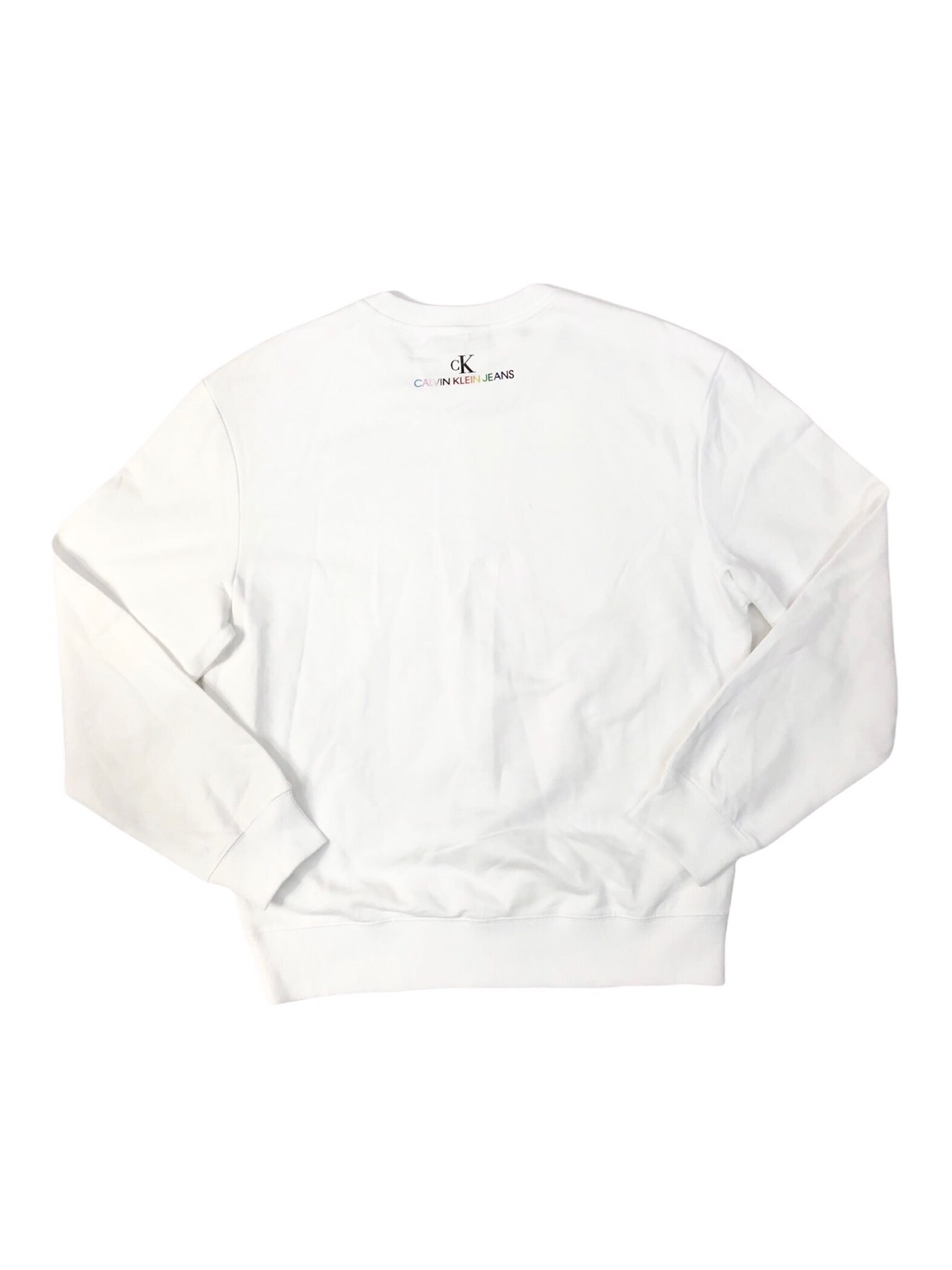 Sudadera Calvin Klein blanca pride unisex 100% original y nuevo