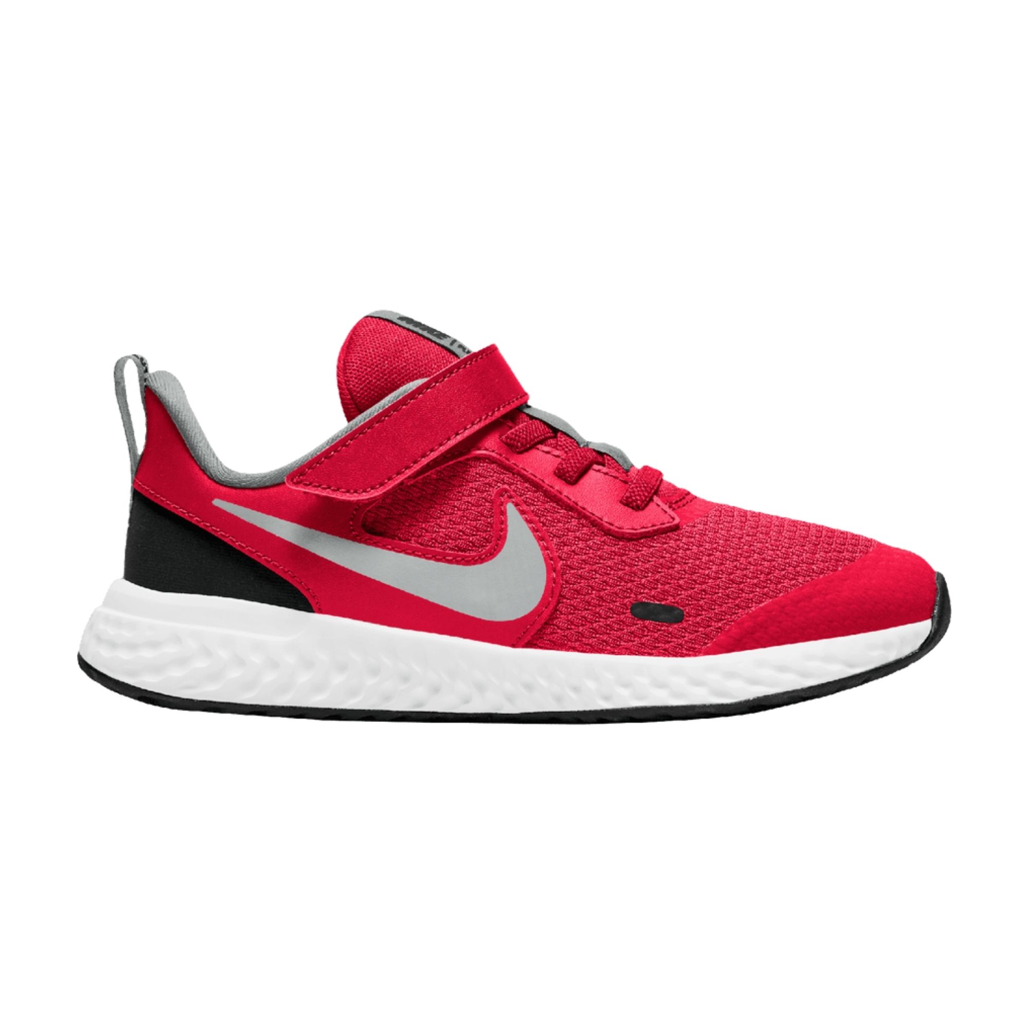 Tenis Nike Revolution 5 Rojo con Negro Junior Originales BQ5672603