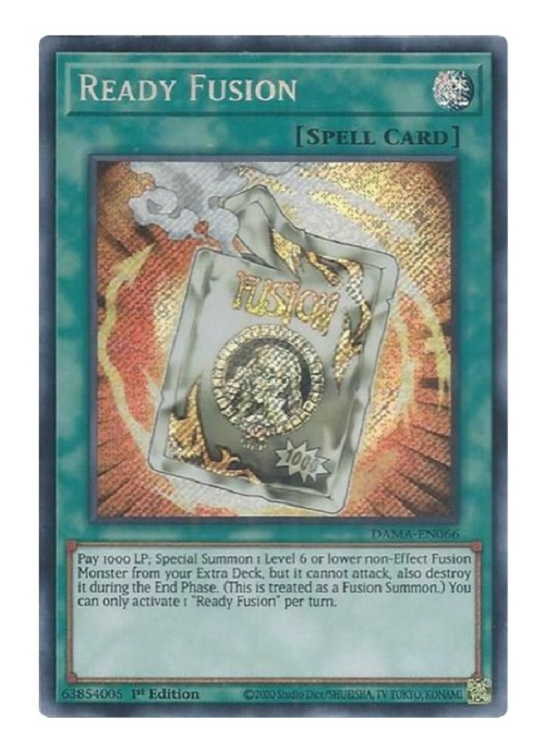 YUGIOH READY FUSION SECRET RARE DAMA-EN066  -  KONAMI