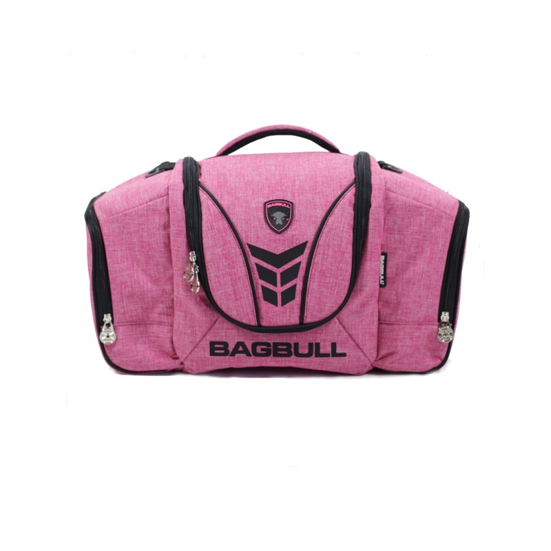 MOCHILA PARA GYM Bagbull One Max Jaspe Rosa (Capacidad 4 comidas)