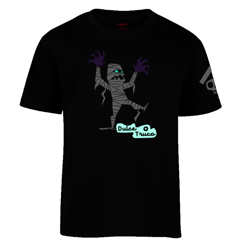 Line of color Playera Niños Halloween brilla en la oscuridad PNHW04
