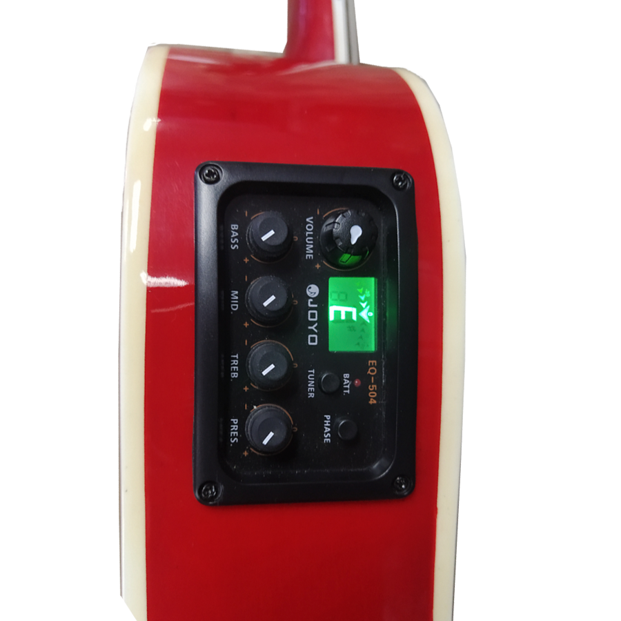 Guitarra McCartney Electroacústica Roja con cuerdas de Nylon