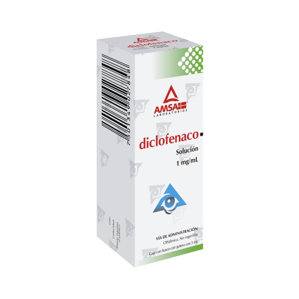 Diclofenaco Gotas, Solución 1mg/mL